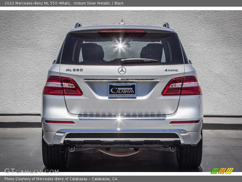 Iridium Silver Metallic / Black 2013 Mercedes-Benz ML 550 4Matic