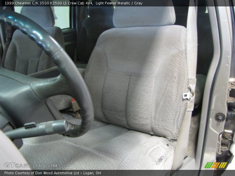 Light Pewter Metallic / Gray 1999 Chevrolet C/K 3500 K3500 LS Crew Cab 4x4