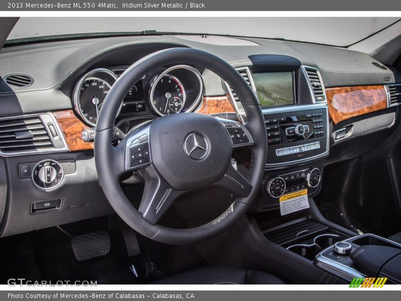 Iridium Silver Metallic / Black 2013 Mercedes-Benz ML 550 4Matic