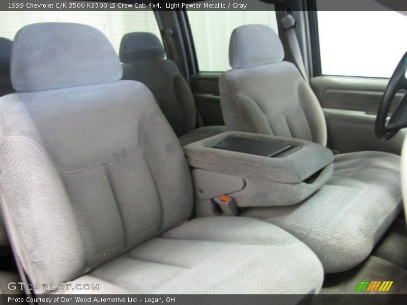 Light Pewter Metallic / Gray 1999 Chevrolet C/K 3500 K3500 LS Crew Cab 4x4