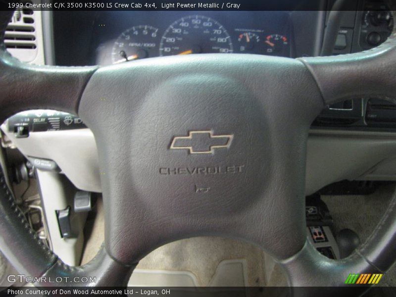 Light Pewter Metallic / Gray 1999 Chevrolet C/K 3500 K3500 LS Crew Cab 4x4