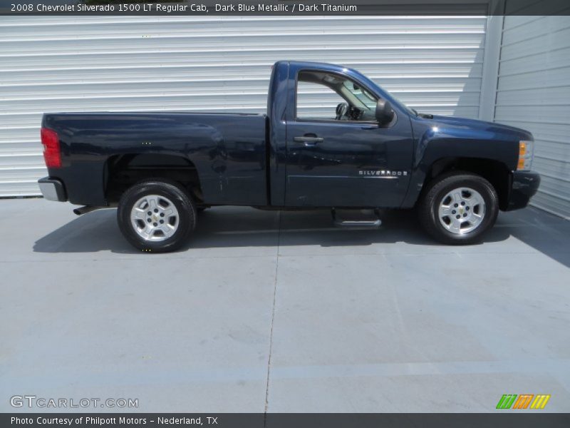 Dark Blue Metallic / Dark Titanium 2008 Chevrolet Silverado 1500 LT Regular Cab