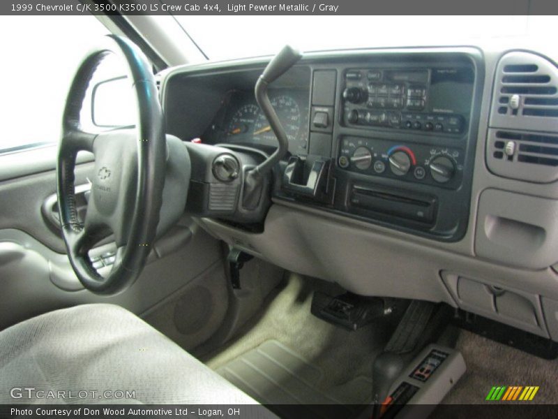 Light Pewter Metallic / Gray 1999 Chevrolet C/K 3500 K3500 LS Crew Cab 4x4