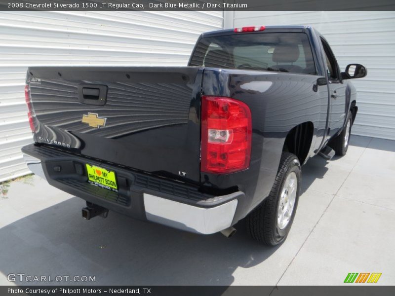 Dark Blue Metallic / Dark Titanium 2008 Chevrolet Silverado 1500 LT Regular Cab