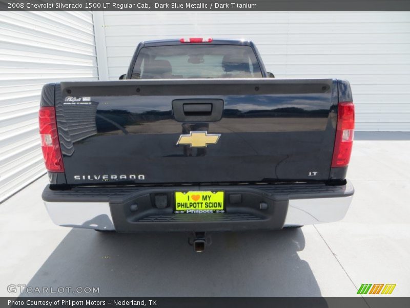 Dark Blue Metallic / Dark Titanium 2008 Chevrolet Silverado 1500 LT Regular Cab