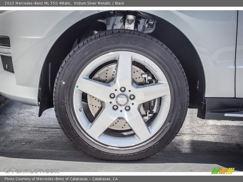 Iridium Silver Metallic / Black 2013 Mercedes-Benz ML 550 4Matic