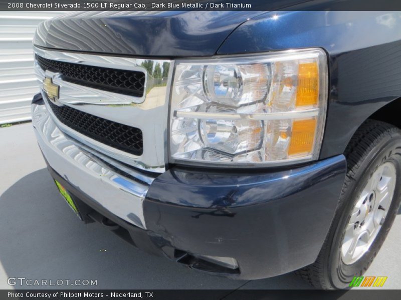 Dark Blue Metallic / Dark Titanium 2008 Chevrolet Silverado 1500 LT Regular Cab