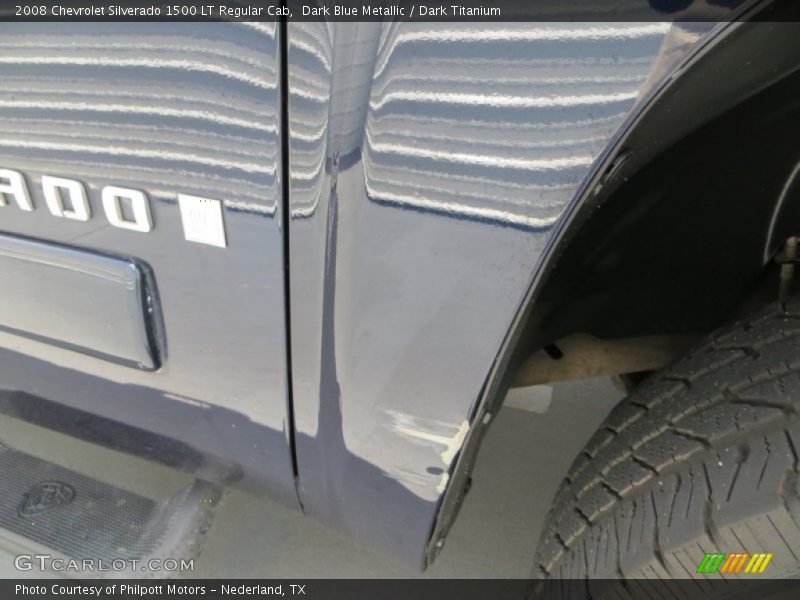 Dark Blue Metallic / Dark Titanium 2008 Chevrolet Silverado 1500 LT Regular Cab