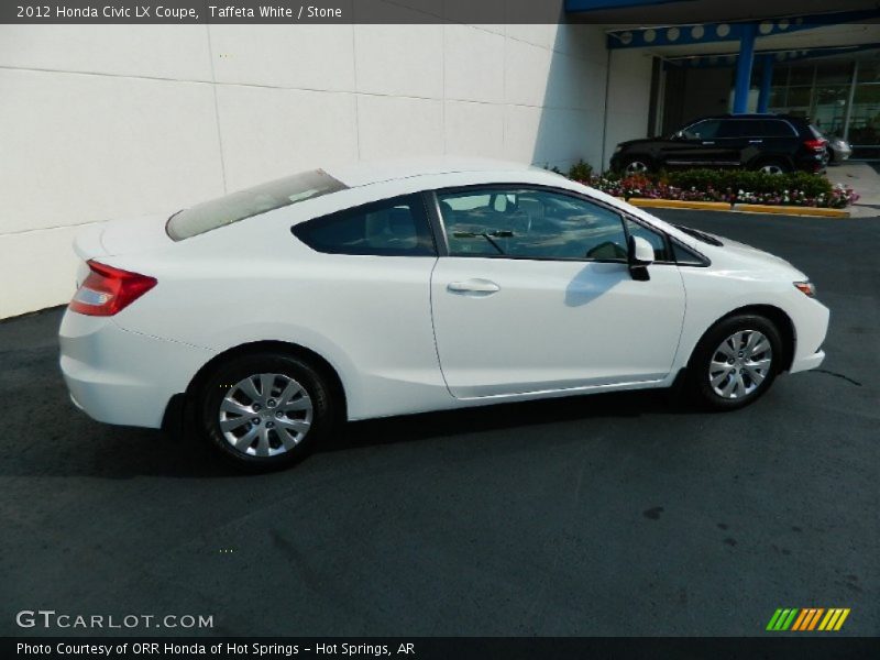 Taffeta White / Stone 2012 Honda Civic LX Coupe