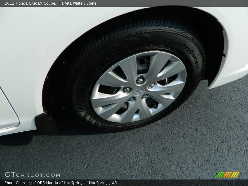 Taffeta White / Stone 2012 Honda Civic LX Coupe