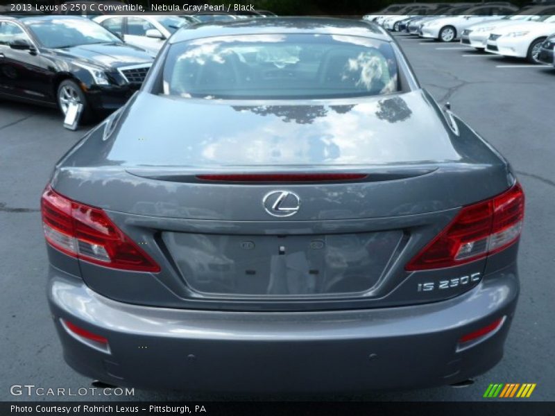Nebula Gray Pearl / Black 2013 Lexus IS 250 C Convertible