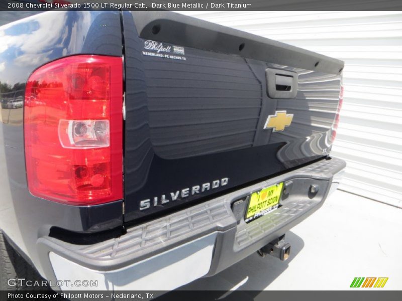 Dark Blue Metallic / Dark Titanium 2008 Chevrolet Silverado 1500 LT Regular Cab