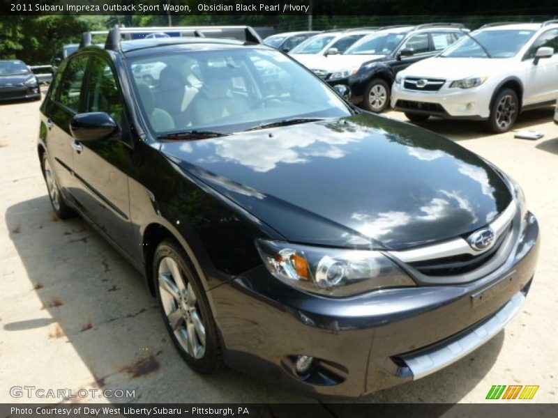 Obsidian Black Pearl / Ivory 2011 Subaru Impreza Outback Sport Wagon