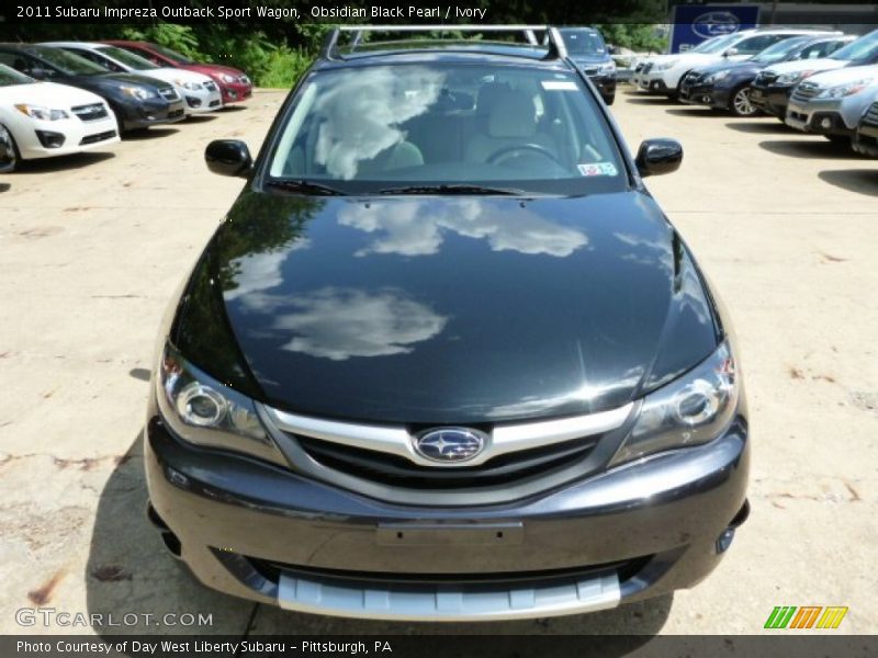 Obsidian Black Pearl / Ivory 2011 Subaru Impreza Outback Sport Wagon