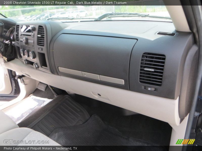 Dark Blue Metallic / Dark Titanium 2008 Chevrolet Silverado 1500 LT Regular Cab