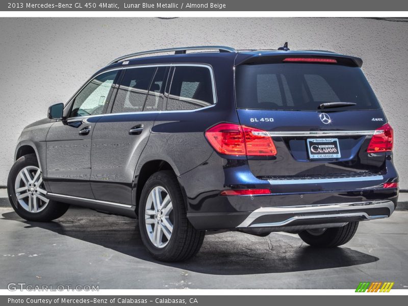 Lunar Blue Metallic / Almond Beige 2013 Mercedes-Benz GL 450 4Matic