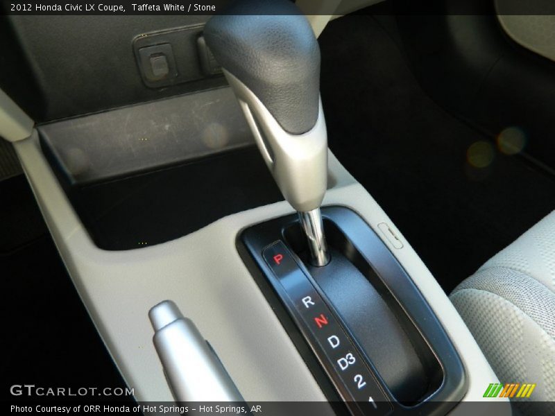 Taffeta White / Stone 2012 Honda Civic LX Coupe