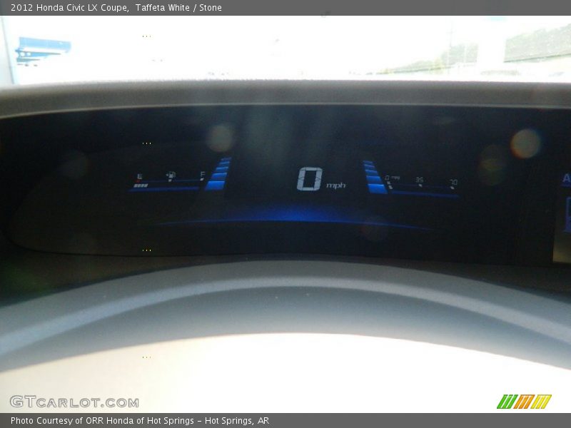 Taffeta White / Stone 2012 Honda Civic LX Coupe