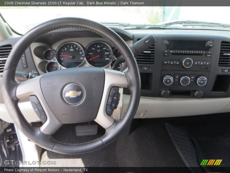 Dark Blue Metallic / Dark Titanium 2008 Chevrolet Silverado 1500 LT Regular Cab