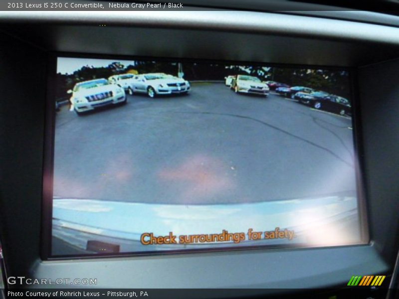 Nebula Gray Pearl / Black 2013 Lexus IS 250 C Convertible