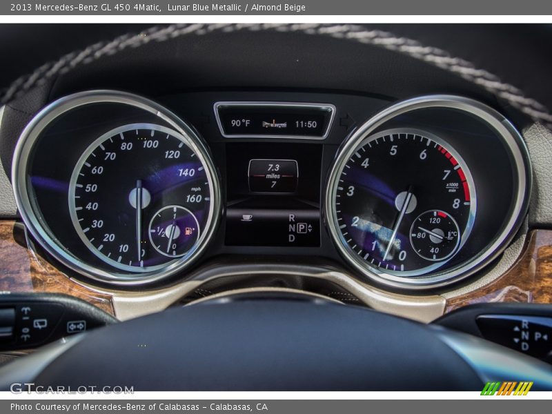 Lunar Blue Metallic / Almond Beige 2013 Mercedes-Benz GL 450 4Matic