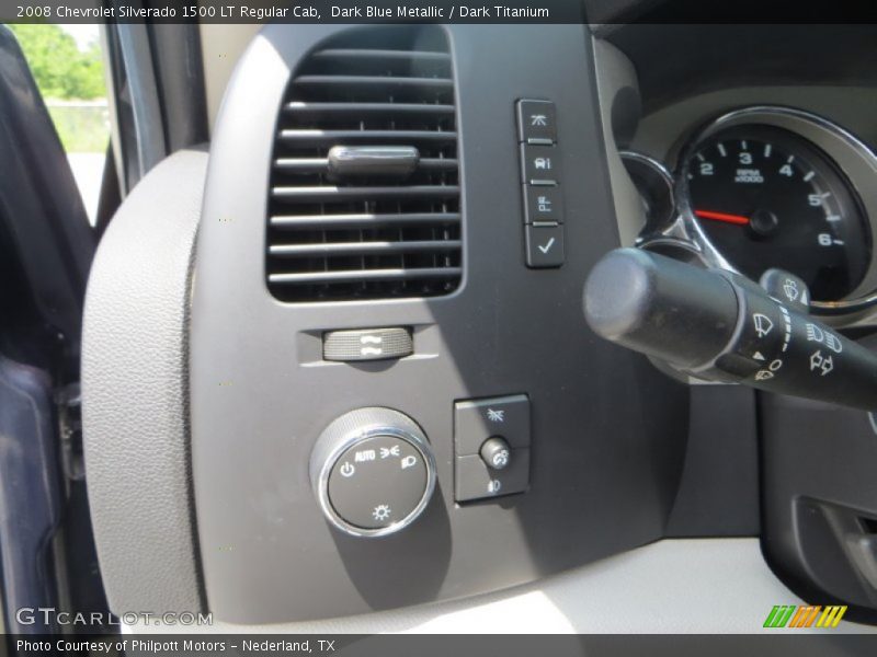 Dark Blue Metallic / Dark Titanium 2008 Chevrolet Silverado 1500 LT Regular Cab