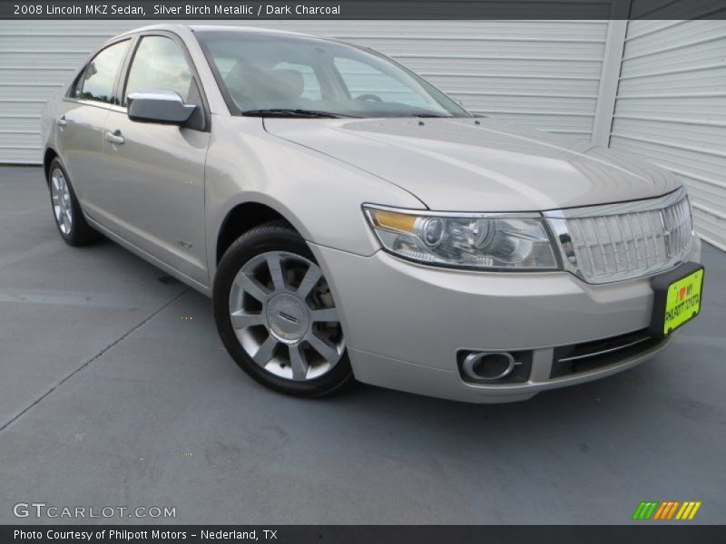 Silver Birch Metallic / Dark Charcoal 2008 Lincoln MKZ Sedan