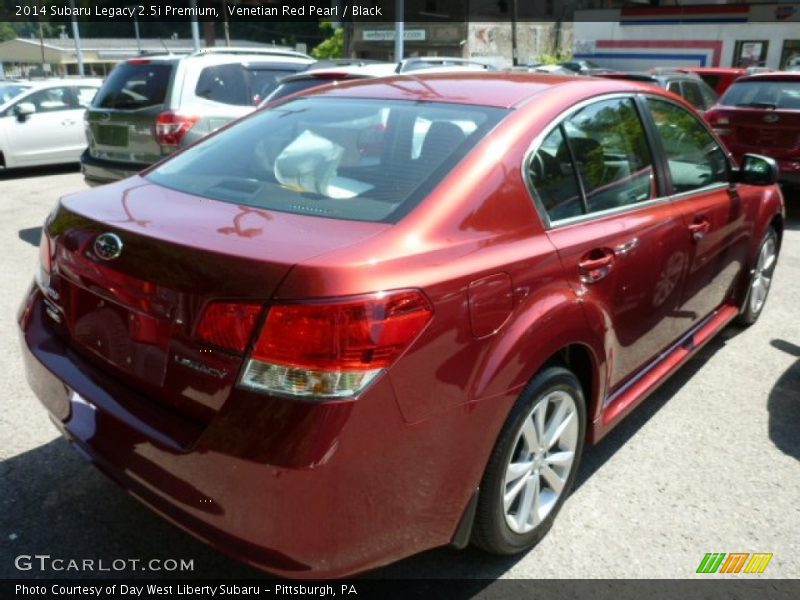 Venetian Red Pearl / Black 2014 Subaru Legacy 2.5i Premium