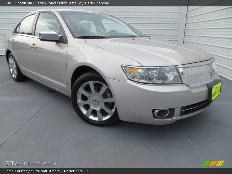 Silver Birch Metallic / Dark Charcoal 2008 Lincoln MKZ Sedan