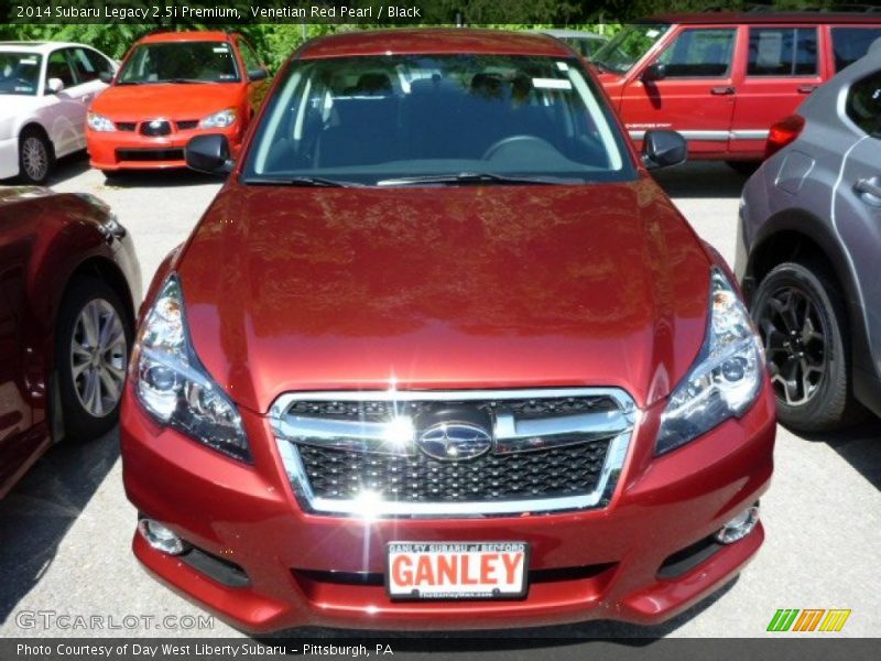 Venetian Red Pearl / Black 2014 Subaru Legacy 2.5i Premium