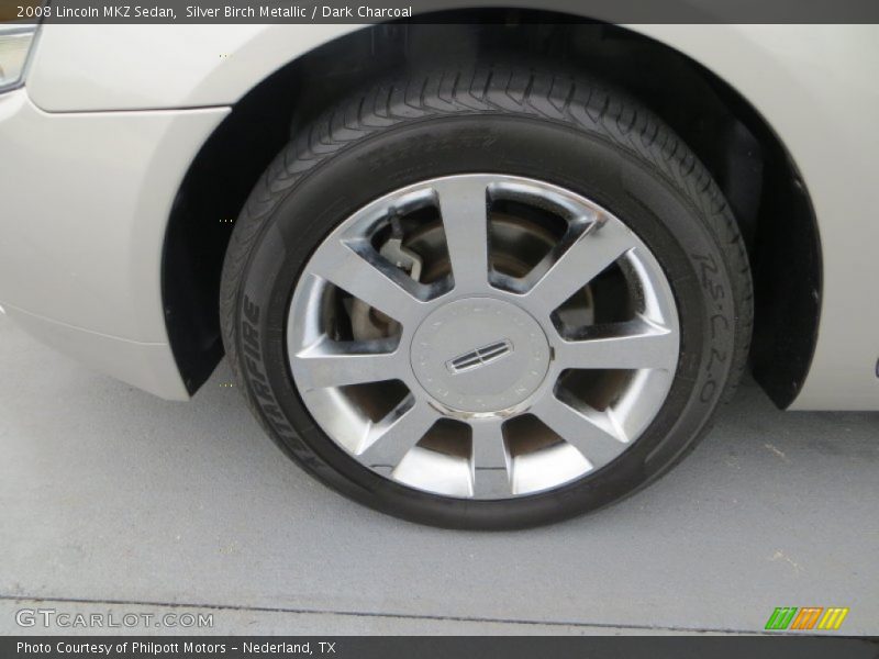 Silver Birch Metallic / Dark Charcoal 2008 Lincoln MKZ Sedan