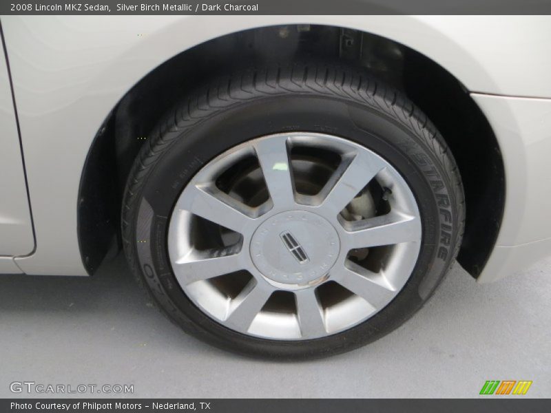 Silver Birch Metallic / Dark Charcoal 2008 Lincoln MKZ Sedan