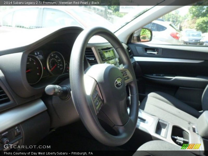 Venetian Red Pearl / Black 2014 Subaru Legacy 2.5i Premium