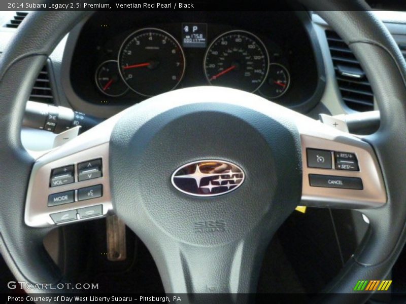 Venetian Red Pearl / Black 2014 Subaru Legacy 2.5i Premium