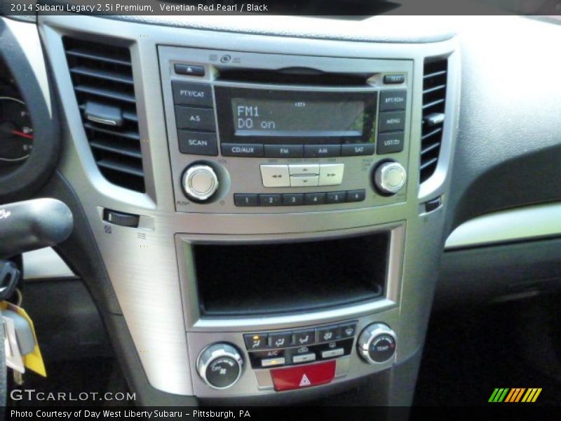 Venetian Red Pearl / Black 2014 Subaru Legacy 2.5i Premium