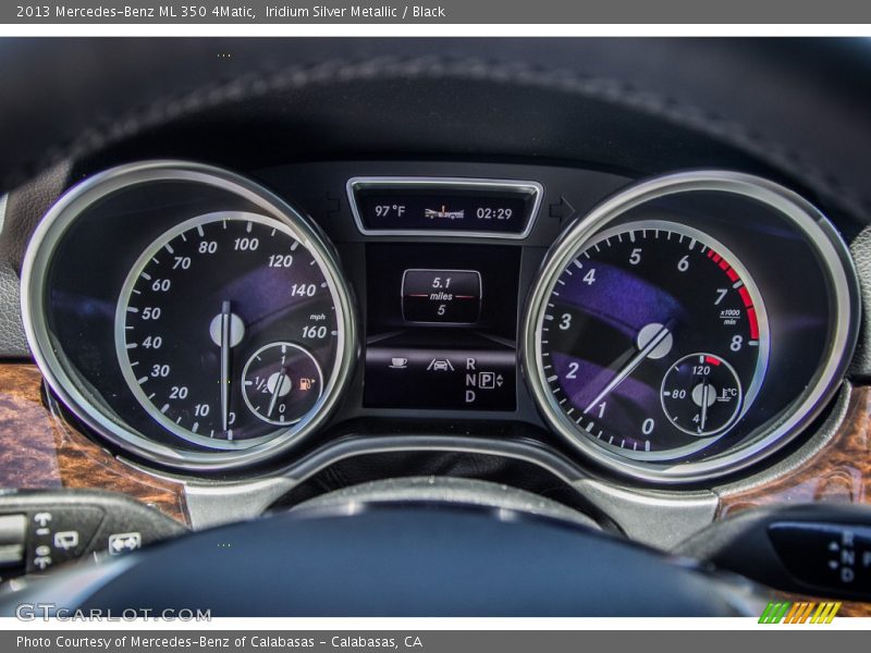 Iridium Silver Metallic / Black 2013 Mercedes-Benz ML 350 4Matic
