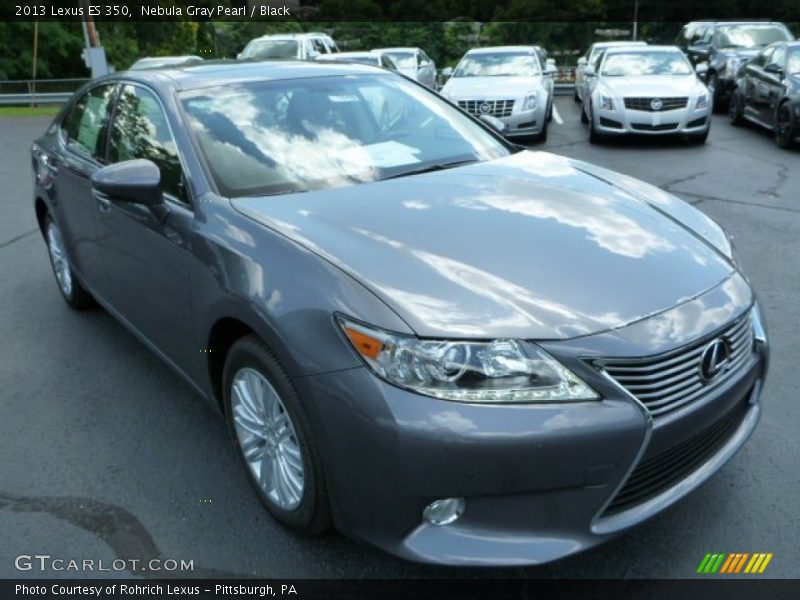 Nebula Gray Pearl / Black 2013 Lexus ES 350