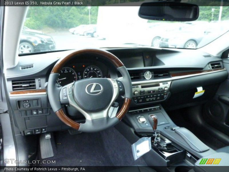 Nebula Gray Pearl / Black 2013 Lexus ES 350