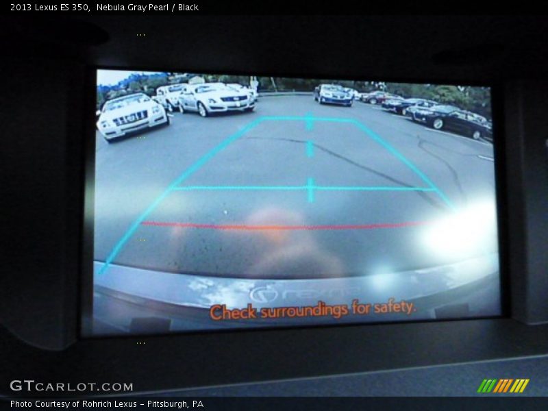 Nebula Gray Pearl / Black 2013 Lexus ES 350