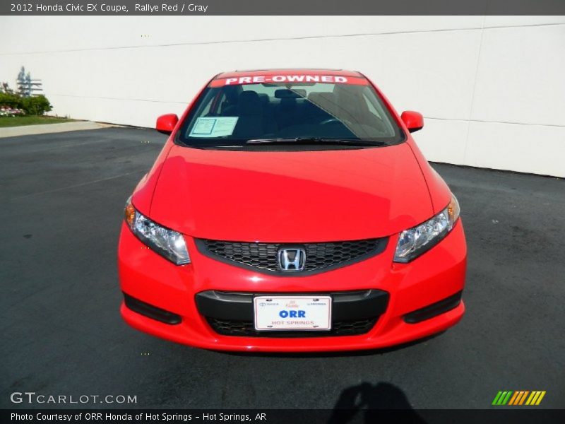 Rallye Red / Gray 2012 Honda Civic EX Coupe
