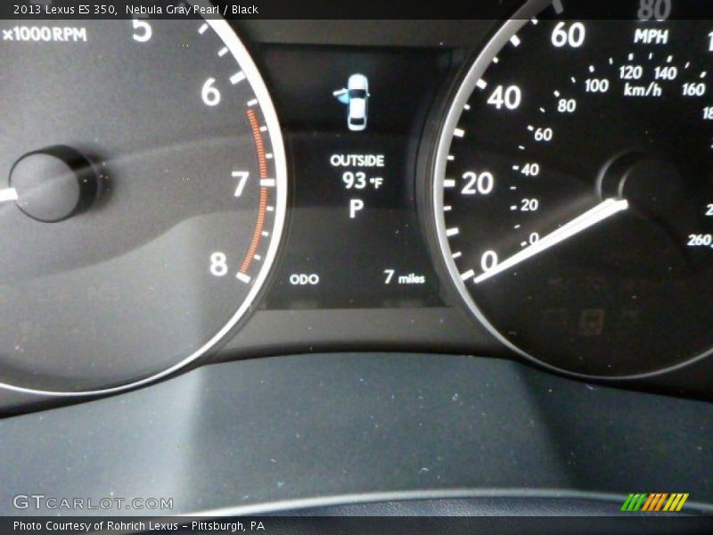 Nebula Gray Pearl / Black 2013 Lexus ES 350