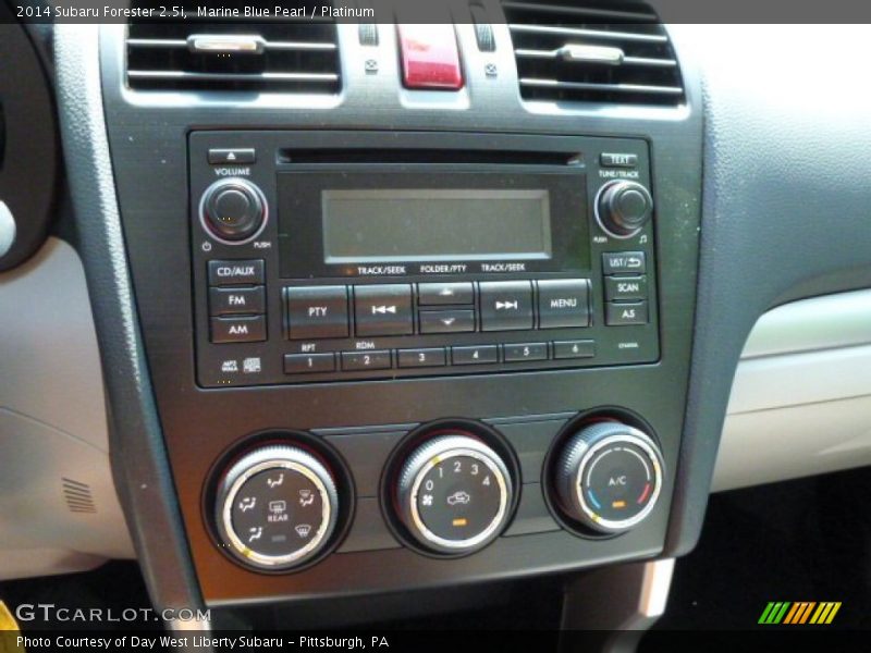 Marine Blue Pearl / Platinum 2014 Subaru Forester 2.5i