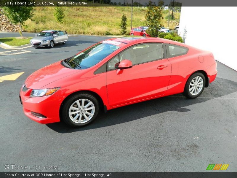 Rallye Red / Gray 2012 Honda Civic EX Coupe