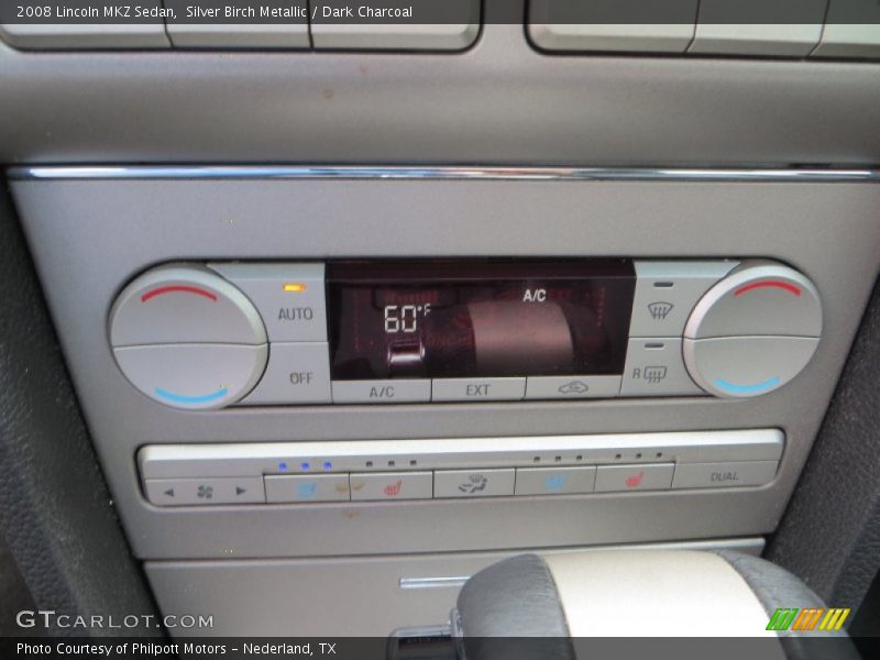 Silver Birch Metallic / Dark Charcoal 2008 Lincoln MKZ Sedan