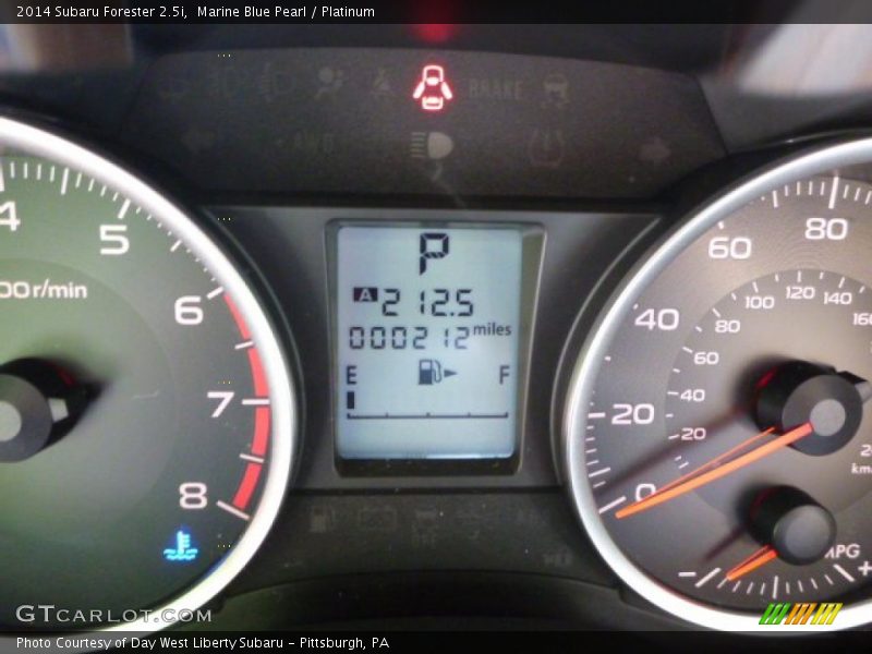 Marine Blue Pearl / Platinum 2014 Subaru Forester 2.5i