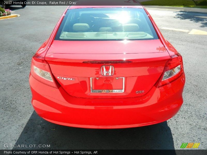 Rallye Red / Gray 2012 Honda Civic EX Coupe