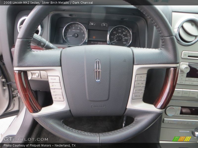 Silver Birch Metallic / Dark Charcoal 2008 Lincoln MKZ Sedan