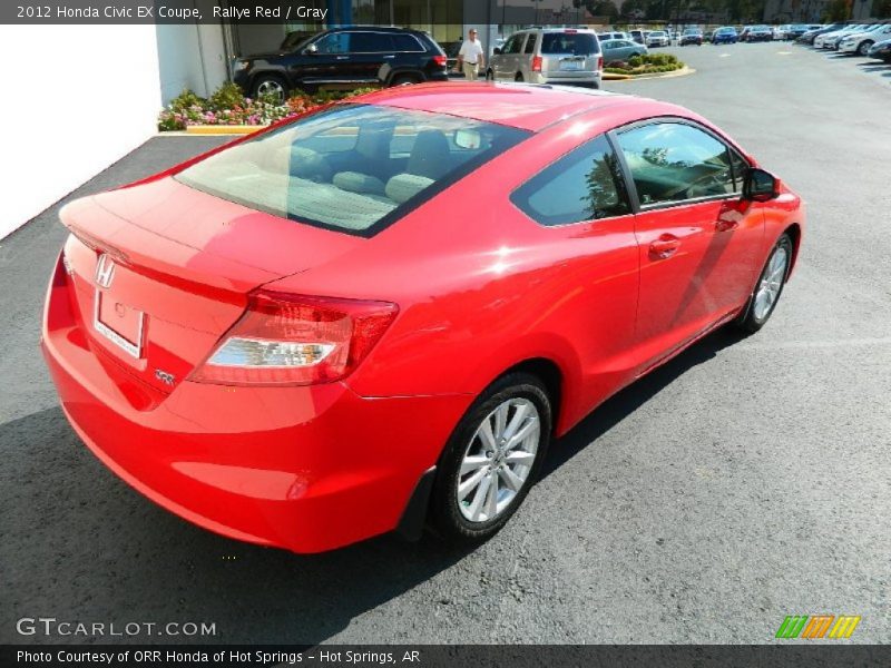 Rallye Red / Gray 2012 Honda Civic EX Coupe