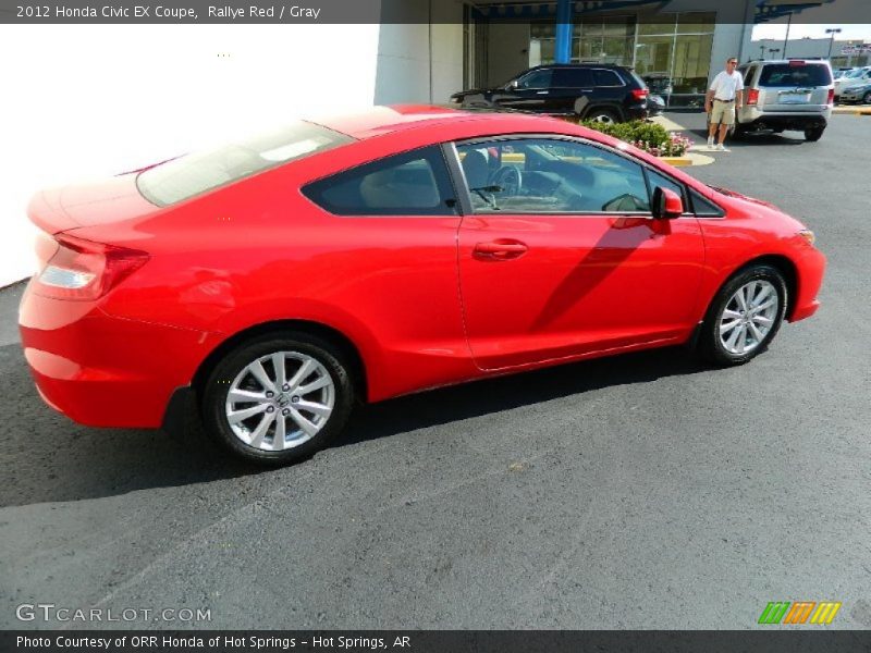 Rallye Red / Gray 2012 Honda Civic EX Coupe