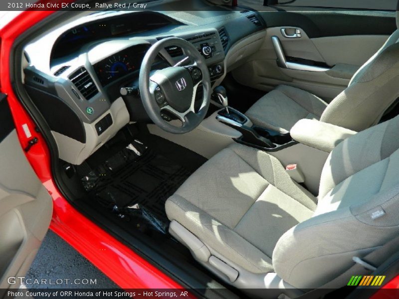 Rallye Red / Gray 2012 Honda Civic EX Coupe